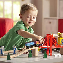 Load image into Gallery viewer, Melissa & Doug Wooden Railway Set