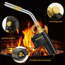 Load image into Gallery viewer, High Intensity Propane Torch Head, GJ-8000 Trigger Start Mapp Gas Torch Map Gas Torch Kit with Self Ignition, Pencil Flame Welding Torch Fuel by MAPP, MAP/PRO, Propane torch Kit(CSA Certified)