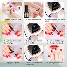 Load image into Gallery viewer, 39 Pcs Gel Nail Polish Set, Nail Polish 36 Colors, Popular Nail Art Colors UV LED Soak Off Nail Gel Kit with Glossy & Matte Top Base Coat
