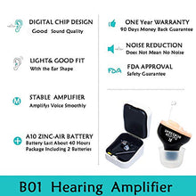 Load image into Gallery viewer, LAIWEN Hearing Amplifier Volume Control Invisible PSAP Noise Reduction CIC Hearing Sound Amplifier for Adults Seniors
