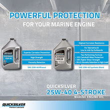 Load image into Gallery viewer, Quicksilver 25W-40 Marine Engine Oil - 1 Gallon