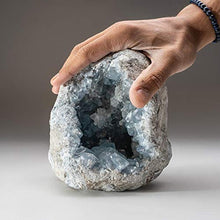 Load image into Gallery viewer, Astro Gallery of Gems Blue Celestite Cluster Geode from Sankoany, Ketsepy Mahajanga, Madagascar (9 lbs) - BC71