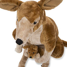Load image into Gallery viewer, Melissa & Doug Giant Kangaroo and Baby Joey in Pouch - Lifelike Stuffed Animal (nearly 3 feet tall)