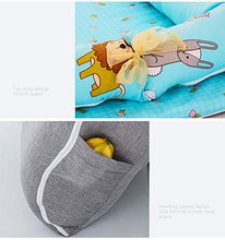 Load image into Gallery viewer, Baby Bassinet for Bed -Animal Kingdom Baby Lounger - Breathable & Hypoallergenic Co-Sleeping Baby Bed Baby Nest - 100% Cotton Portable Crib for Bedroom/Travel(0-24 Months)