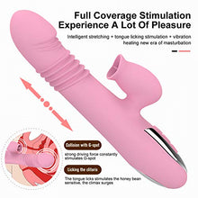 Load image into Gallery viewer, Telescopic Toys Thrusting Viberate Sexy Waterproof Sucking Massage Rocking Adults Adult Toys Whisper Quiet Heatng 360°Rotating G Spotter Toys Perfect Travel