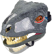 Load image into Gallery viewer, JURASSIC WORLD CHOMP 'N ROAR MASK Velociraptor "Blue"