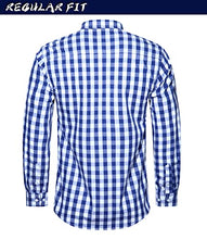 Load image into Gallery viewer, TACVASEN Men's Cotton Shirts with Pocket Breathable Button Down Shirts Working Tops, XL