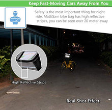 Load image into Gallery viewer, MATTISAM Bike Handlebar Bag, Bike Basket with | Mesh Pocket - Cold & Warm Insulation - Reflective Strap - Touchable Transparent Phone Pouch | Bicycle Front Bag, Bike Pouch for Cycling, Women, Cruisers