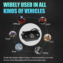 Load image into Gallery viewer, 4WDKING Amber LED Rock Lights, 2 Pods IP68 Waterproof Underbody Glow Trail Rig Lamp LED Neon Lights for Truck Jeep Off Road Truck Car Boat ATV SUV Motorcycle