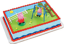 Load image into Gallery viewer, Decopac Peppa Pig Swing Set DecoSet Cake Decoration Topper Pink, 3.2" x 1.8"