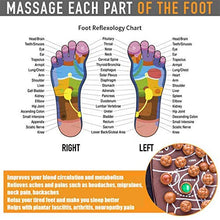 Load image into Gallery viewer, CLORIS Reflexology Foot Massagers Acupressure Massage Slippers for Men Wome, Relief Plantar Fasciitis Heel Arch Arthritis Neuropathy Pain Gift (Men Size 8-10, Women Size 9-12)