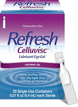 Load image into Gallery viewer, Refresh Celluvisc Lubricant Eye Gel Drops, Single-Use Containers, 30 Count (Pack of 1)