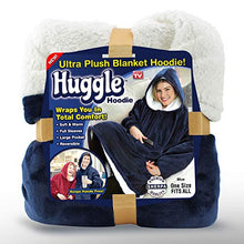 Load image into Gallery viewer, Ontel Huggle Hoodie - Hooded Robe Sweatshirt, Blue - As Seen on TV