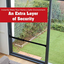 Load image into Gallery viewer, SECURITYMAN Sliding Door Security Bar-Child Proof Sliding Glass Door Bar with Anti Lift Lock - Fits Most Doors & Windows-Adjustable Patio Door Security Bar (19"- 51") (Black)