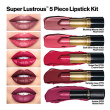 Load image into Gallery viewer, REVLON Super Lustrous Lipstick, 5 Piece Multi-finish Lipcolor Gift Set, in Cream Pearl & Matte, Pack of 5