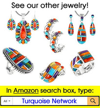 Load image into Gallery viewer, Turquoise Earrings in Sterling Silver & Genuine Turquoise (2.5" Long)