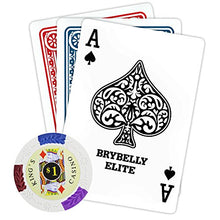 Load image into Gallery viewer, Brybelly King’s Casino Premium Poker Chip 14-Gram Heavyweight Clay Composite – Pack of 50 ($1 White)