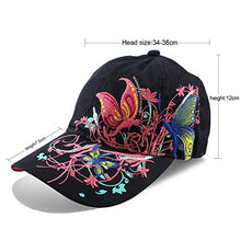 Load image into Gallery viewer, Women Baseball Caps, Adjustable Breathable Embroidered Sun Hat for Sport Golf Mesh Sunbonnet Outdoor Black
