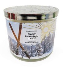 Load image into Gallery viewer, White Barn Bath and Body Works Snow Mountain Lodge 3 Wick Candle (2019)