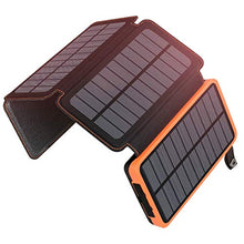 Load image into Gallery viewer, ADDTOP Solar Charger 25000mAh Portable Solar Power Bank with Dual 2.1A Outputs Outdoor External Battery Pack Compatible Most Smart Phones, Tablets and More