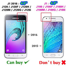 Load image into Gallery viewer, Asuwish Compatible with Samsung Galaxy J1 2016/Amp 2/Express 3/Luna Wallet Case Wrist Strap Lanyard Leather Flip Cover Card Holder Stand Cell Accessories Phone Cases for Glaxay Amp2 SM-J120A Rose gold
