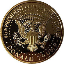 Load image into Gallery viewer, Donald Trump Gold Coin, Gold Plated Collectable Coin and Case Included, 45th President, Certificate of Authenticity Official