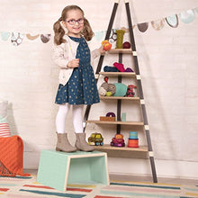 Load image into Gallery viewer, B. spaces – Kids’ Step Stool & Chair – 3-in-1 Step Stool for Bedroom, mint (BX1628Z)