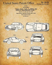 Load image into Gallery viewer, Original Porsche Patent Prints - Set of Four Photos (8x10) Unframed - Makes a Great Gift Under $20 for Car Lovers