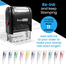 Load image into Gallery viewer, Custom Self-Inking Stamp - Up to 3 Lines - 11 Color Choices and 17 Font Choices