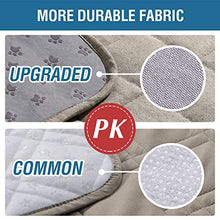 Load image into Gallery viewer, 100% Waterproof Sofa Furniture Cover Suede Couch Covers for Dogs Velvet Sofa Protector Leather Sofa Cover Seat Width 70" Sofa Slipcovers with 2" Strap and Non-Slip Backing (Sofa, Taupe)