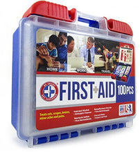 Load image into Gallery viewer, Be Smart Get Prepared 10HBC01082 100Piece First Aid Kit, Clean, Treat & Protect Most Injuries With The Kit that is great for Any Home, Office, Vehicle, Camping & Sports. 0.71 Lb
