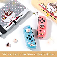 Load image into Gallery viewer, BelugaDesign Boba Dumpling Thumb Grips | Cute Food Pork Bun Baby Face Bubble Tea | Kawaii Japanese Button Joystick Cap Cover | Compatible with Nintendo Switch Standard Lite OLED (Beige)
