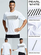 Load image into Gallery viewer, 5 Pack Men’s Active Quick Dry Crew Neck T Shirts | Athletic Running Gym Workout Short Sleeve Tee Tops Bulk (Edition 2, Large)