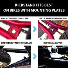 Load image into Gallery viewer, Lumintrail Center Mount Bike Kickstand Quick Adjust Height Side Stand fits Most 26” 28” 700c Bicycle