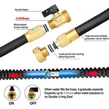 Load image into Gallery viewer, Garden Hose Expandable 50FT, Flexible Water Hose with Powerful Nozzle Spray, Car Wash Hose with Good Pressure, Expanding hose with 3/4“ Brass Connector, Hose with Metal 9 Function Spray Nozzle Storage