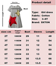 Load image into Gallery viewer, DXTON Little Girls Summer Short Sleeve Dresses Outfits for 3-8 Years SH7277 8T