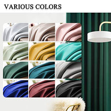 Load image into Gallery viewer, KEQIAOSUOCAI Green Emerald Window Curtains 95 Inch Room Darkening Blackout Curtain Set Thermal Insulated Grommets Drapes for Bedroom Living Room 2 Panels