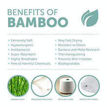 Load image into Gallery viewer, Miniboo Organic Bamboo Hooded Baby Towel – Ultra Soft and Super Absorbent Baby Bath Towels for Newborns, Infants and Toddlers – Suitable as Baby Gifts