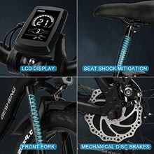 Load image into Gallery viewer, GESHENG 750W Folding Electric Bike Adults【Upgraded LG Battery】 48V 15AH Fat Tire Ebike 31MPH, 20" x4.0"Step-Thru Electric Bicycle S5 for Men & Women All Terrain Riding, Front Carrier As Gift