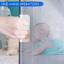 Load image into Gallery viewer, Babepai Retractable Baby Gate Door Grey, Extra Wide Baby Safety Gate and Pet Gate for Stairs, Doors, and More, Fabric Baby Gate Mesh Safety Gate 52" Wide Indoor/Outdoor, Grey