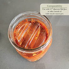 Load image into Gallery viewer, Fermentation Weight Set of 2 - Glass Fermentation Weights for Mason Jars (Wide Mouth), Perfect for Glass Jar Fermentation, Pickling Kit, Glass Weights for Fermenting Jars, Canning Weights