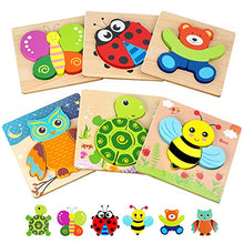 Load image into Gallery viewer, Toddler Puzzles, Wooden Jigsaw Animals Puzzles for 1 2 3 Year Old Girls Boys Toddlers, Educational Preschool Toys Gifts for Colors & Shapes Cognition Skill Learning
