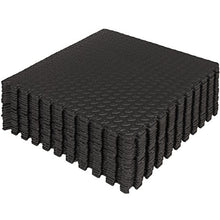 Load image into Gallery viewer, Best Choice Products 96 Sq. Ft. Puzzle Exercise Mat, 24-Piece 2x2ft EVA Foam Interlocking Tiles Protective Floor Cushion for Gym, Workout, MMA, 3/8 Inches Thick - Black