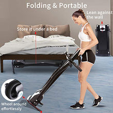 Load image into Gallery viewer, FUNMILY Electric Folding Treadmill for Home Workout, Ultra-Quiet & Shock-Absorbant, Portable Exercise Running Machine for Small Spaces with 12 Programs & LCD Screen (Black)