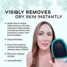 Load image into Gallery viewer, Dermasuri Deep Exfoliating Face Scrub and Body Scrub Mitt - Facial Scrub & Skin Cleanser - Part of the Best Skincare Kit for Women & Men - Cleanse Dead or Dry Skin - Exfoliator Face Scrub Tool