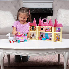Load image into Gallery viewer, Peppa Pig 99803 Foldable Deluxe Royal Tea Party Princess Castle Playset with Character Figurines and Furniture Pieces for Ages 2 and Up