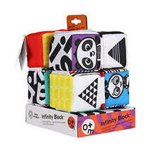 Load image into Gallery viewer, Baby Einstein Infinity Block High Contrast Soft Block Toy, Newborns and up