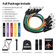 Load image into Gallery viewer, Whatafit Resistance Bands Set (16pcs), Exercise Bands with Door Anchor, Handles,Waterproof Carry Bag, Legs Ankle Straps for Resistance Training, Physical Therapy, Home Workouts (Set3)