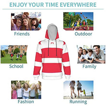Load image into Gallery viewer, Flag of Washington Print Hoodies Kids 3D Print Sweatshirts Long Sleeve Pullover Hoodies with Pocket for Teen Boys and Girls Black