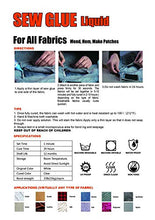 Load image into Gallery viewer, Plextone 1 Min Quick Bonding Fast Dry Sew Glue Liquid Reinforcing Adhesive Speedy Fix for All Fabrics Clothing Cotton Flannel Denim Leather Polyester Doll Repair (60ml+120ml)